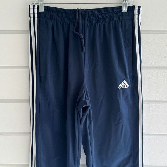 Adidas Men's Essentials 3-Stripes Tricot Track Pants In Navy Size Large - Picture 5 of 11